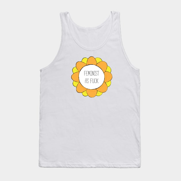 Feminist As Fuck T-Shirt Tank Top by FeministShirts